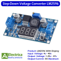 LM2596 3A Step Down Buck Converter Module LM-2596 Voltmeter Display Circuit Lm2596 Digital Buck Converter by Electrica. 