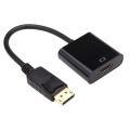 Active DisplayPort to HDMI Adapter,4K Male DP 1.2 in to Female HDMI 1.4 Out Converter,DP-HDMI Video Connector for Laptop,Desktop,PC to Monitor,Projector,TVDP Display Port Male to HDMI Female Adapter Black. 