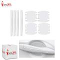 Universal Logo Silicon 8 Pcs Transparent Car Door Handle Cup Anti Scratches Protective. 