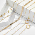 6Pcs/10Pcs set Boho Bracelet Set Women Tassels Leaves Circular Chains Bangle Jewelry. 