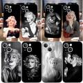 Marilyn Monroe With A Cat Phone Case Funda For Apple Iphone 12 Pro 13 Mini 11 14 Max Xr X Xs 6 6s 7 8 Plus Shockproof Back Cover. 