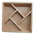 Pure Wood Dry Fruit Tray with Acrylic Glass Lid and Wooden  Handle Serving Tray  for Snacks. 