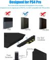 ElecGear Auto Cooling Fan for PS4 Pro, External USB Cooler Automatic Temperature Sensor Controlled Radiator Heat Exhaust works with PlayStation 4 Pro Model TP4-831 Black. 