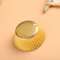 100pcs Foil Disposable Cupcake Liners Aluminum Thickened Baking Muffin Cups Cases Accessories. 