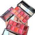 10 SHADES MATTE CREAM LIPSTICK PALETTE WITH MIRROR. 