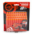 40Pcs Nerf Soft Blaster Darts Refills - Red. 