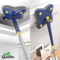 Twist n Squeeze Triangle Shape Extendable Microfiber Mop For Floor | Adjustable Triangular Cleaning Mop Twisting 360° Rotating. 