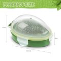 XHHDQES Avocado Keeper 3 Pieces Reusable Avocado Storage Container Individual Avocado Saver Avocado Pod Avocado Cover. 