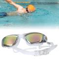 Adult Swim Goggles Wide View Waterproof Portable Trendy Durable Eyewear for Indoor Outdoor Water. 