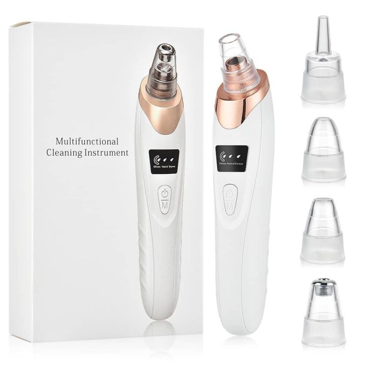 Rechargeable 5-in-1 Blackhead Remover - Pimple Acne Dust Oil Derma ...