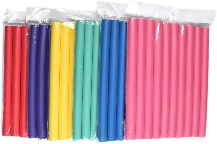 Flexible Curling Hair Rods Soft Foam Hair Rollers Small Twist-Flex Foam Hair Curlers No Heat Spiral Curlers for Long Medium Short Hair