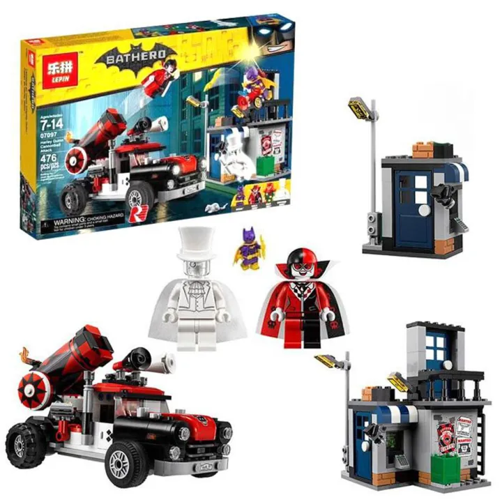 Batman: Batgirl vs Harley Quinn Cannonball Attack Building Blocks ...