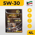 GL® APEX-C 5W30 API SN PLUS Fully Synthetic German Technology with PAO Formulation – For Gasoline & Diesel Engines (4L). 