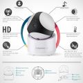 Babysense 5" HD Split-Screen Baby Monitor V65+2, Video Baby Monitor with Camera and Audio, Two HD Cameras with Remote PTZ, Night Light, 300m Range, Two-Way Audi. 
