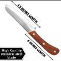 Knife | Stainless Steel Knife | Sharp Kitchen Knife | Premium Chef Knife with Wooden Handle | Heavy Duty Meat Cutting Knife | Ultra Sharp Blade. 
