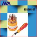 AVA 31 IN 1 SCREW DRIVER SET WITH 30 MAGNETIC BITS FOR ALL KIND OF MOBILES AND DEVICES OPENING. 
