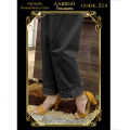 TROUSERS For Ladies-Summer Pure Breeza Cotton Trousers for Women Girls White & Black D514. 