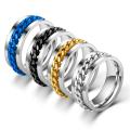 FACEINS Rings For Women and Men Rotatable Bottle Opener Ring Stainless Steel Chain Ring Men's Titanium Steel Bottle Ring. 