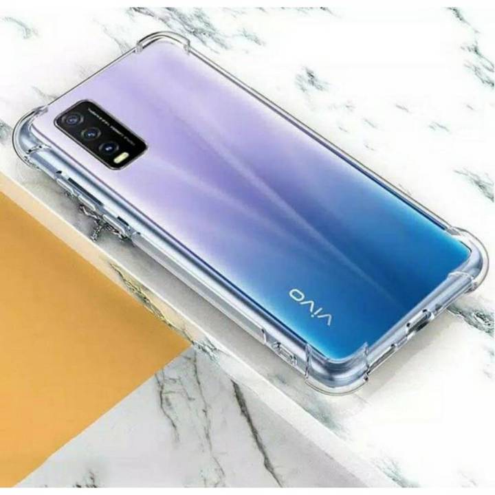 VIVO Y20 Back Cover Case | Shockproof Soft TPU Case | Cushioned Edges for Ultimate Protection (Transparent)