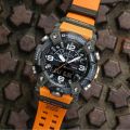 Casio G Shock Mens Carbon Core Guard Black/Orange Step Tracker Bluetooth Dual Time Analog-Digital Orange Resin Band Watch-GG-B100-1A9DR. 