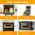 Silicone Air Fryer Liners for Ninja Dual Air Fryer AF400UK & Tower T17088, Foldable Silicone Air Fryer Basket Inserts. 