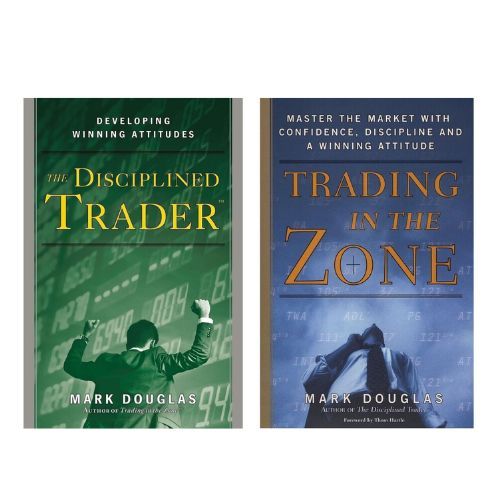 2 Books Set By Mark Douglas Trading in The Zone The Disciplined Trader