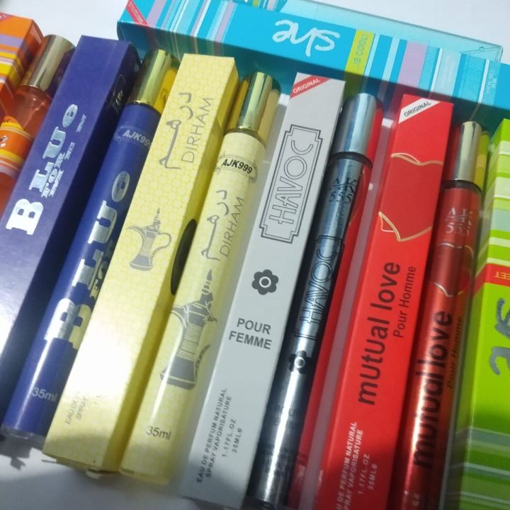 Bundle of 5 Mix Perfume in Random for Men and Women Best Quality | Approx 35 ml