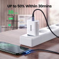 UGREEN USB C iPhone Charge Cable MFi Certified - 90 Degree USB C to Lightning Cable PD 20W Compatible with iPhone 13/13 Pro/13 Mini, iPhone 12/12 Pro/12 Pro Max, iPhone 11/8 Plus, iPad, AirPods Pro. 