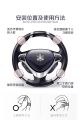 3R Universal Car Steering Knob, 360 Rotation Control Handle, Auto Spinner Booster For All Cars, Steering wheel spinner, Car Steering Accessories 3R-2151, Wheels spinner knob, Power Save Easy Turn Ball Booster(Mini Knob) for All Car. 