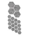 IKEA Stick-on floor protectors set of 20, grey. 