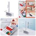Multi-Function Soft 5 in 1 Gadget Cleaner Mobile Phone Handfree Bluetooth Earphones Headphones Laptop Camera Lens Cleaning Tool Kit Key-Cap Puller for PC Keyboard Computer Flocking Sponge For Airpods Earbuds Case Cover Corner Gap Duster Grove Dust Remover. 