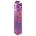 Happy Life Collection - Ribbed, Contoured, Dotted Condoms (20x3) 60 Condoms- Bulk Pack. 