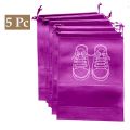 Printed Design Travel Shoe Storage Bags 5 Pcs Non-woven Rustproof Shoe Bag Portable Drawstring Bags For Shoes Clothing Travel Bag Organizer. 