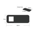 Camera Sticker Slider Easy Operation Privacy Protection Webcam Slider. 