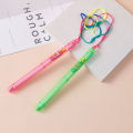 JM 1PC Colorful LED Transparent Flash Stick Large Fluorescent Stick Concert Wedding Party Supplies Glow Stick 21CM. 