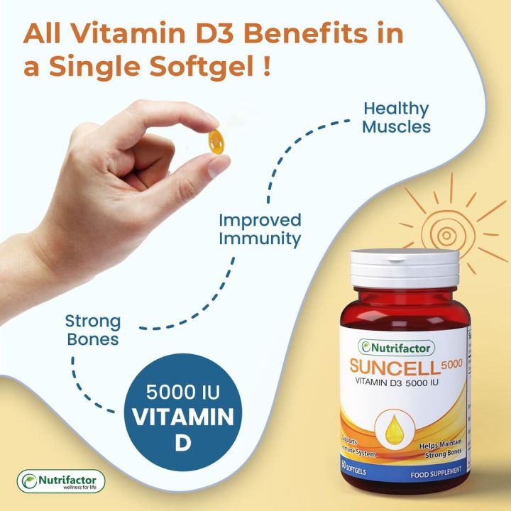 Suncell Vitamin D3 Supports Immune System