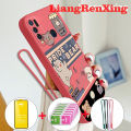 [Free tempered glass] casing Vivo Y30 Vivo y30i Vivo Y50 phone case softcase liquid silicone protector smooth shockproof bumper cover new design cartoon bear rabbit ytmxt01. 