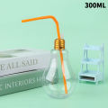 200to500ml Clear Artificial Light Bulb Shaped Bottle Can Emit Light Drink Cup. 