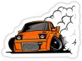 10 Pcs Car Drifting Stickers Pack For Laptop, Desk , Notebooks Mobile Covers DIY Stickers - JangoMango Store. 