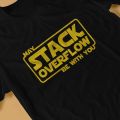 Stack Overflow With You TShirt For Men Linux Operating System Clothing Style Polyester T Shirt Comfortable. 