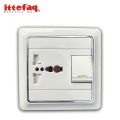 Ittefaq White Series Multi Function 16A Superior Quality Multi Socket Switch Wall Power Socket, High Voltage controller, Multi Switch Socket. 