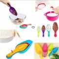 Multi-Color Set of 4 Double Headed Measuring Spoons / Grain Pulses Sugar Flour Spoon Scoop Dispenser. 