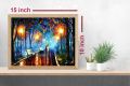 Frame Decor Wall Art  Digitally Reproduced  Photo Abstract Rain Painting ABS-L-10x15 (8) - Wooden Frame 10x15 size. 