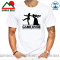 Game Over Tees Men Bride Tops Groom Bachelor Clothing Funny Bachelorette Party T Shirt Marriage Gray Tshirt Husband Wife T-shirt. 