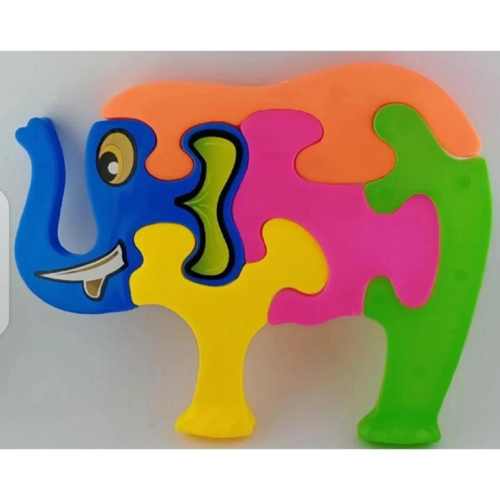 Fish,Hen,Rabbit,Elephant Puzzle for kids (Plastic material)