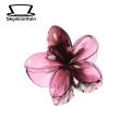 Flower Hair Claw Clip Stylish Flower Shape Hair Claw Clip for Anti-slip Hold Transparent Acrylic Decorative Headwear with Teeth Design Perfect for Secure Hair Clip. 