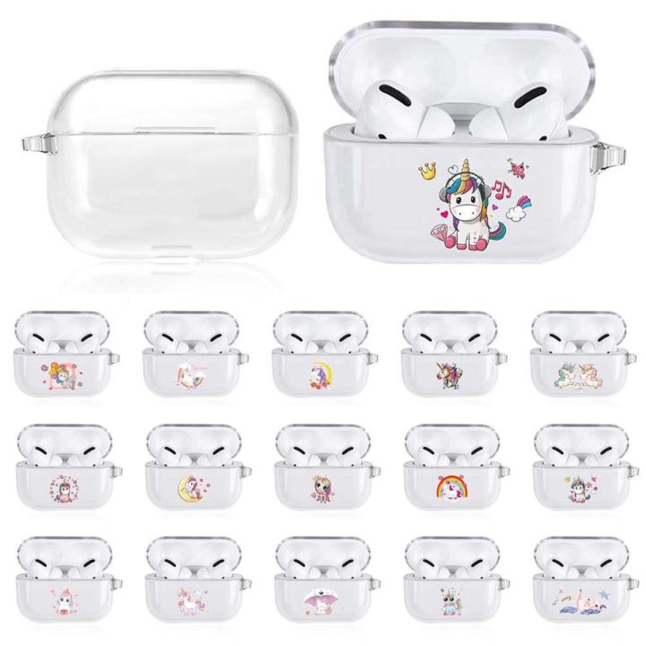 Silicone Cover for Apple AirPods Pro Earphone Coque Soft Protector Fundas Airpods Pro Case Cute Pattern Accessories Skin