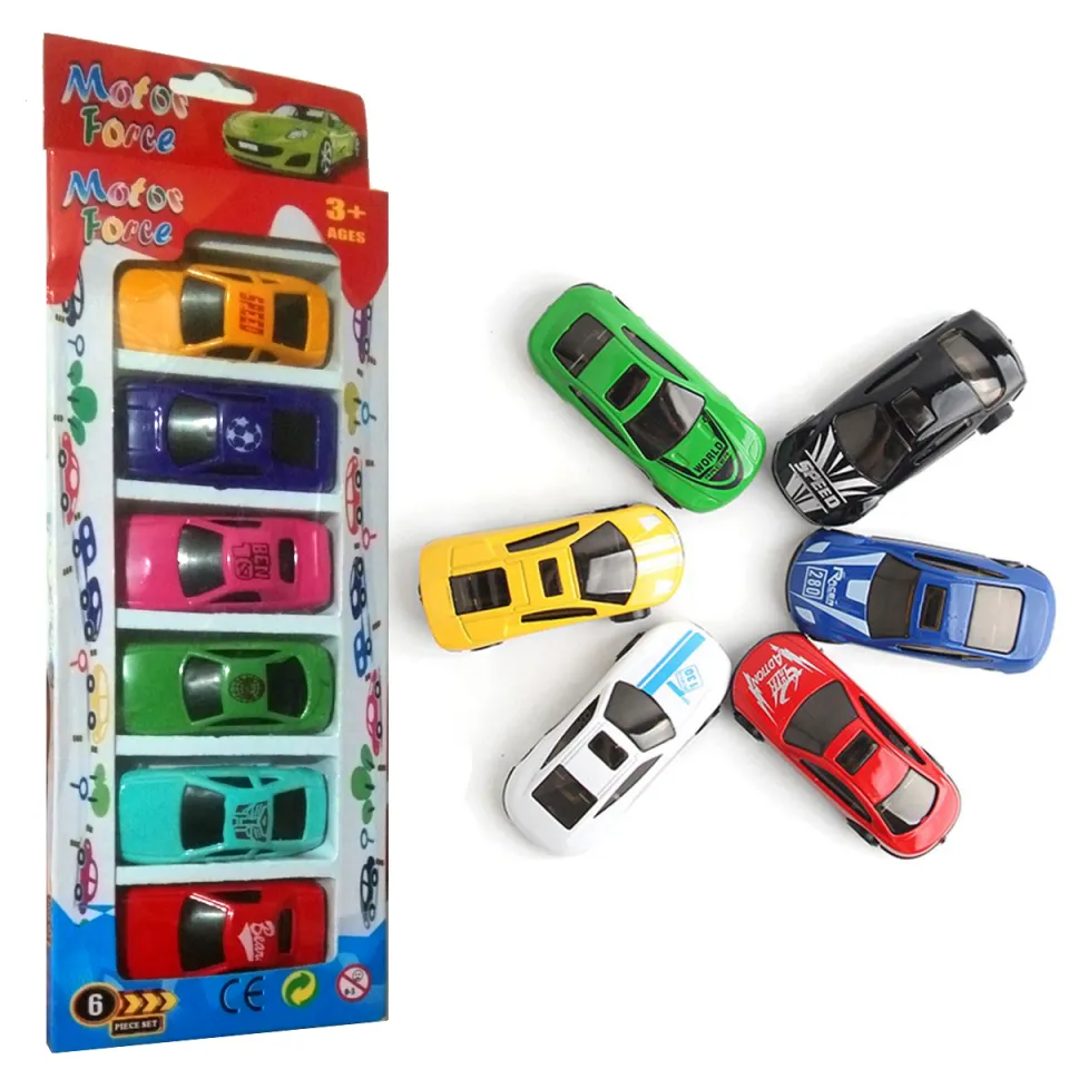 Pcs Racing Free Wheel Plastic Car Vehicle Toy Set For Kids Boys