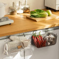 Kitchen Organizer Space-saving Wall Mounted Kitchen Storage Basket with Hanging Buckle Multi-purpose Organizer for Small Items Storage Box for Kitchen. 