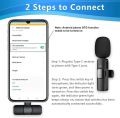 K9 Wireless Lavalier Microphone with USB Type C and iOS Connector Plug and Play Noise Reduction for Vlogging and Live Recording. 